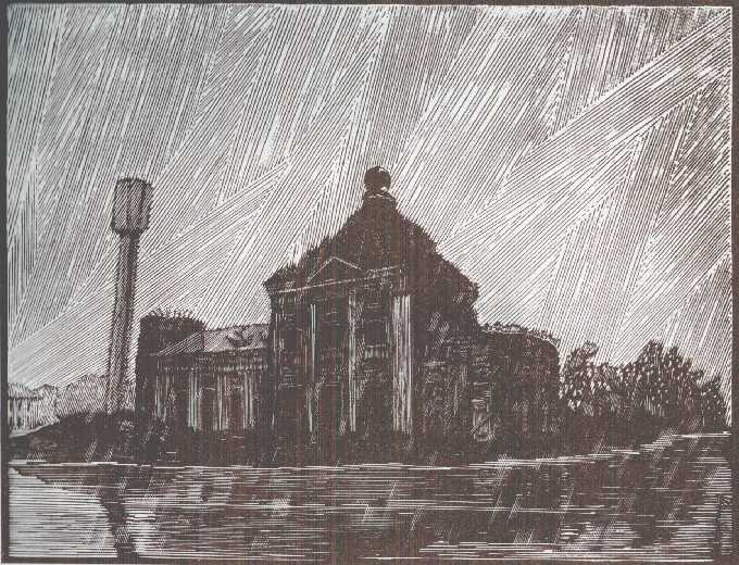 Гравюра Вячеслава Михайловича Ромашова, 
135 x 175; 1994 г.